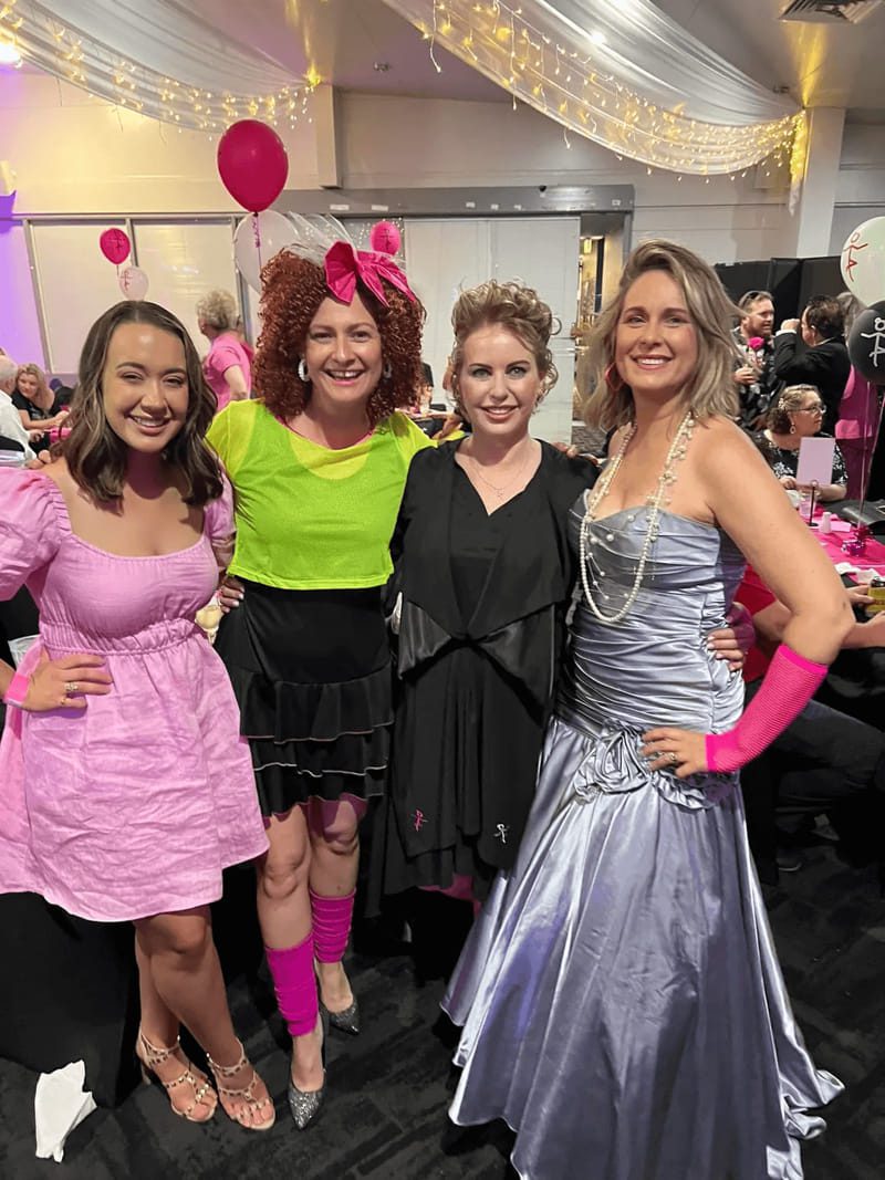Jules Thompson with some friends at Broken Ballerina Inc. Ball!